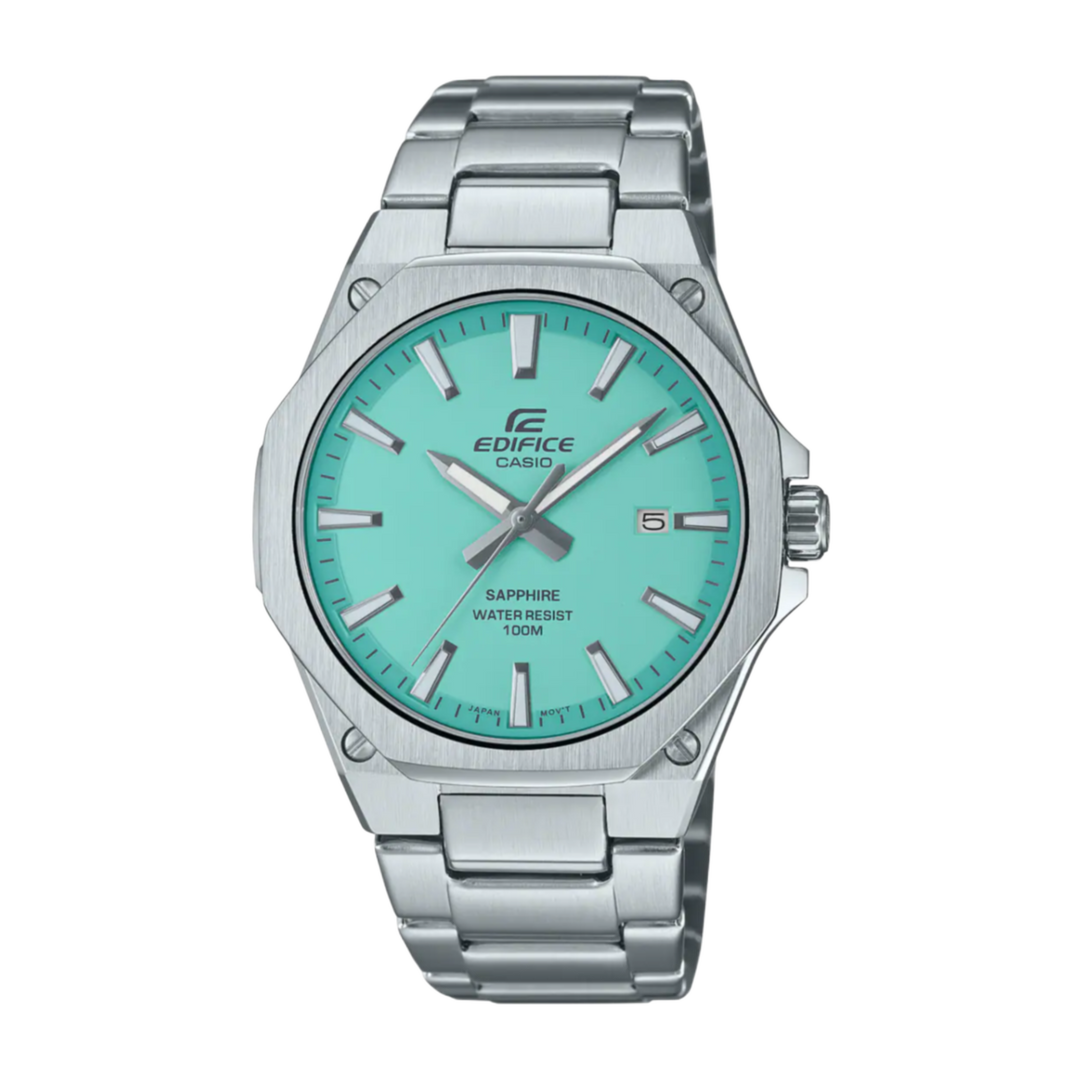 Casio Edifice EFR-S108D-2BVUEF Sapphire Crystal (40mm) Torquoise Blue/Tiffany Dial / Stainless Steel Men's Watch