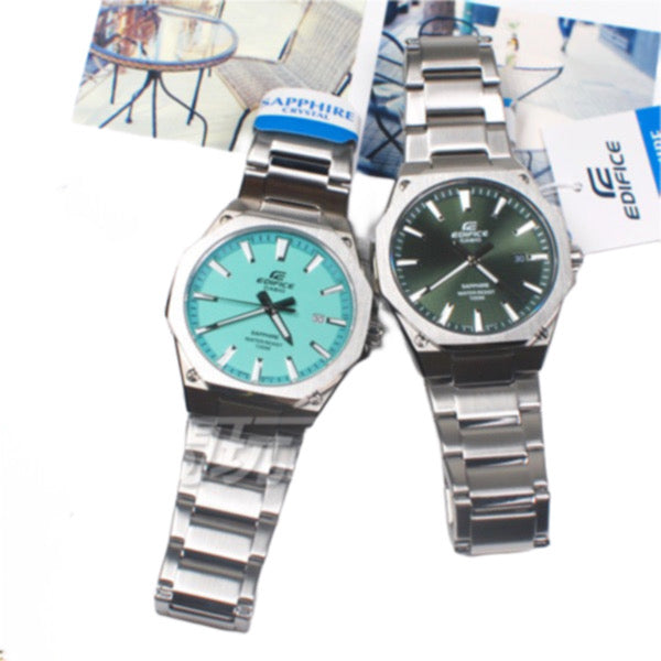 Casio Edifice Slim Analogue (40mm) Khaki Green Dial / Stainless Steel EFR-S108D-3AVUEF Men's Watch