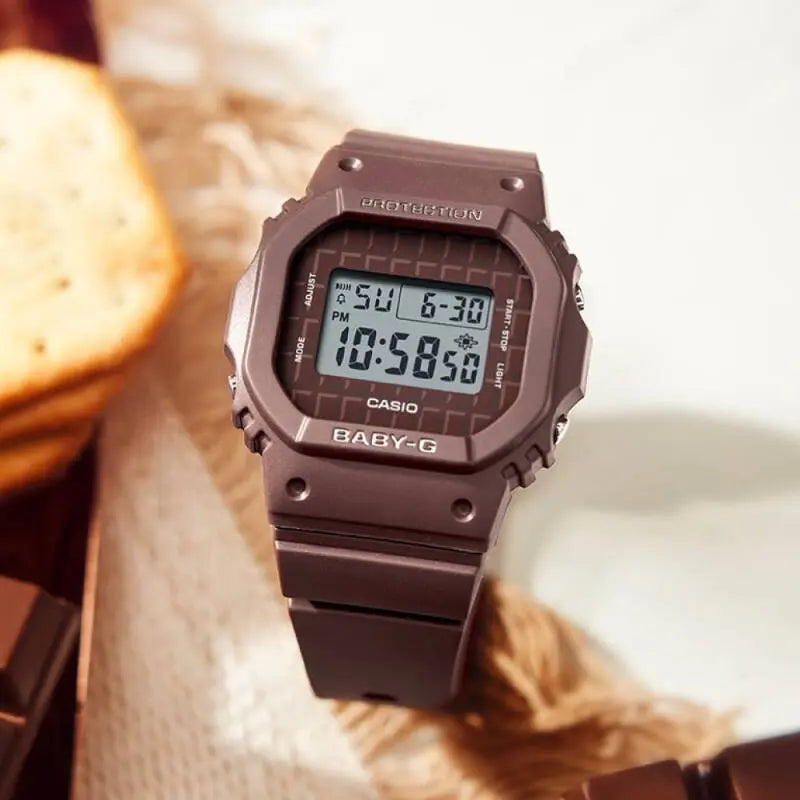 Casio Baby-G Gshock BGD-565USW-5 Sweets Collection Chocolate Brown Digital Quartz Women's Watch