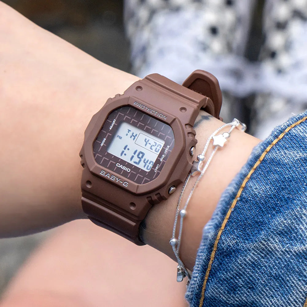 Casio Baby-G Gshock BGD-565USW-5 Sweets Collection Chocolate Brown Digital Quartz Women's Watch