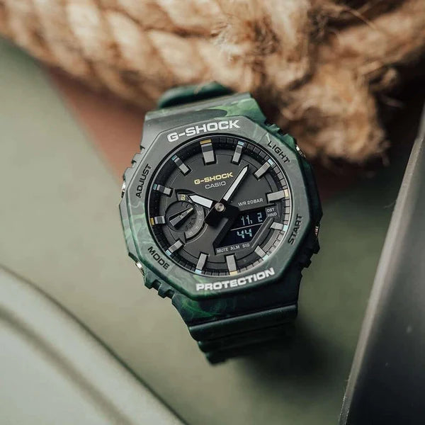 Casio Gshock GA-2100FR-3A GA-2100 Series Forest Green Men's Watch