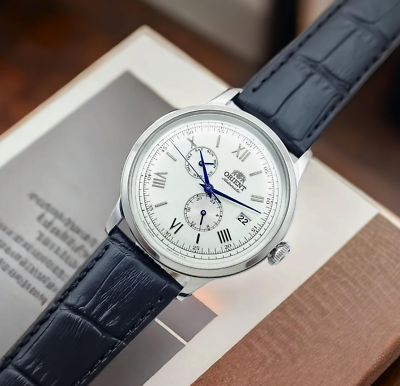 Orient Bambino version 8 RA-AK0701S10B Automatic 40mm 3ATM Leather Strap Men's Watch