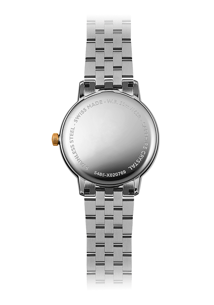 Raymond Weil 5485-STP-00300 Toccata Swiss Made Two Tone Stainless 39mm Steel Bracelet White Dial Men’s Watch