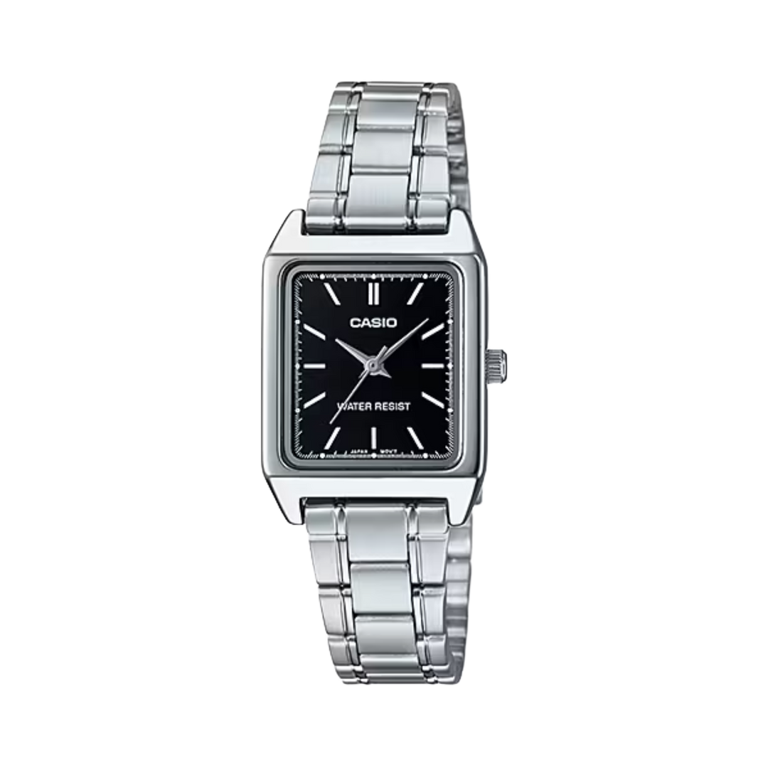 Casio LTP-V007D-1E Cartier Tank Style Analog Quatrtz Stainless Steel Women’s Watch