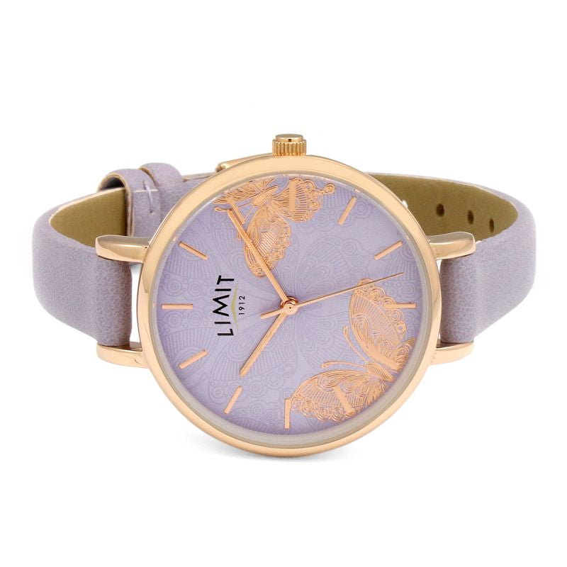 Limit UK 60015.73 Secret Garden Purple Butterfly Dial Women's Watch