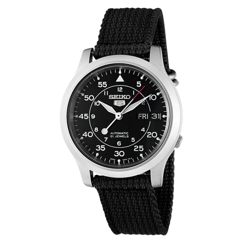 Seiko 5 SNK809K2 Military Automatic Black Men's Field Watch