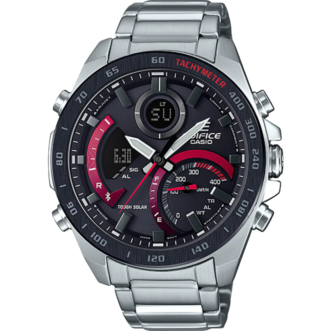 Casio ECB-900DB-1AER Edifice Solar Chronograph Bluetooth Stainless Steel Bracelet Men's Watch