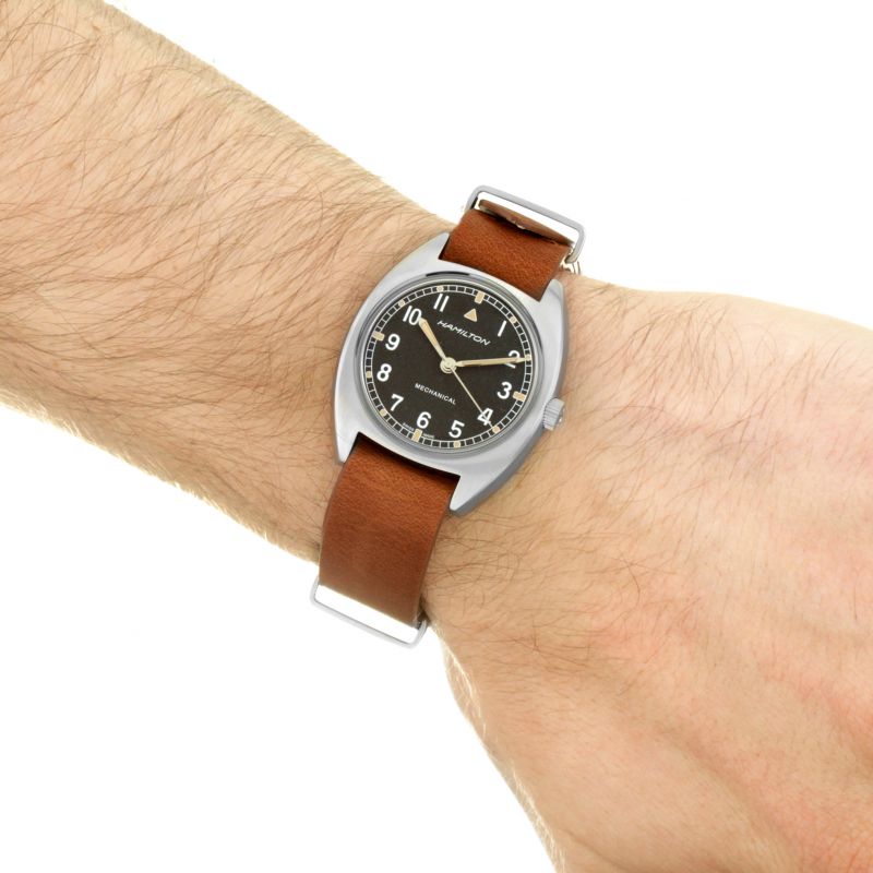 Hamilton H76419531 Khaki Aviation RAF Pilot Pioneer Mechanical Men's Watch