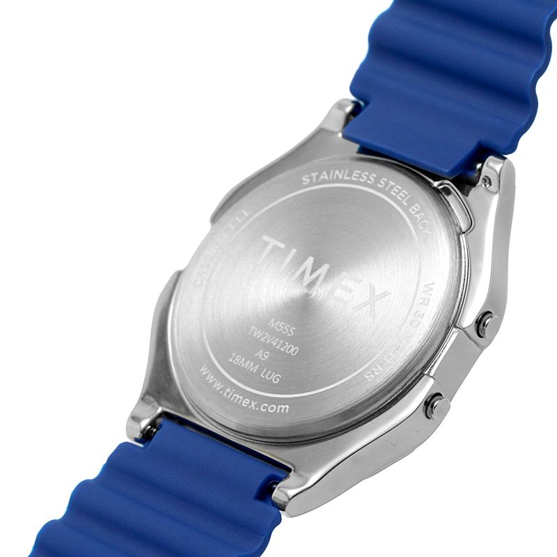 Timex TW2V41200 80 Blue Digital Dial Blue Resin Strap Men's Watch - mzwatcheslk srilanka
