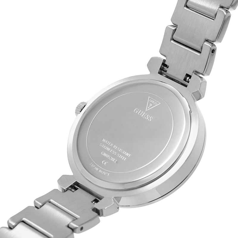 Guess GW0528L1 Silver Crystal Flower Dial Stainless Steel Bracelet Women's Watch