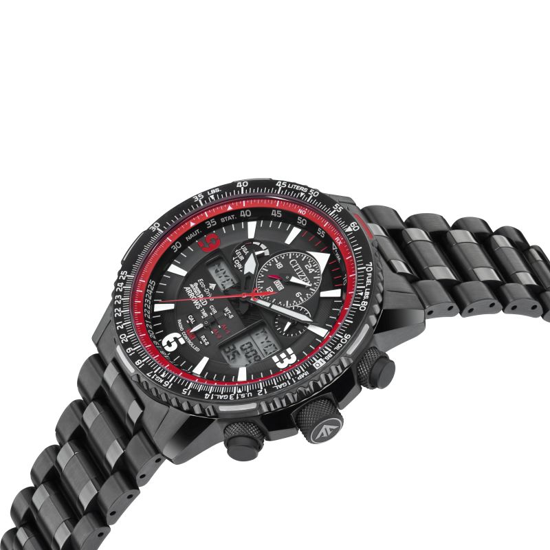 Citizen JY8087-51E Red Arrows Skyhawk A-T Limited Edition Eco Drive Promaster Radio Controlled Plated Stainless Steel Men’s Watch
