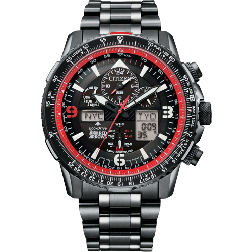 Citizen JY8087-51E Red Arrows Skyhawk A-T Limited Edition Eco Drive Promaster Radio Controlled Plated Stainless Steel Men’s Watch
