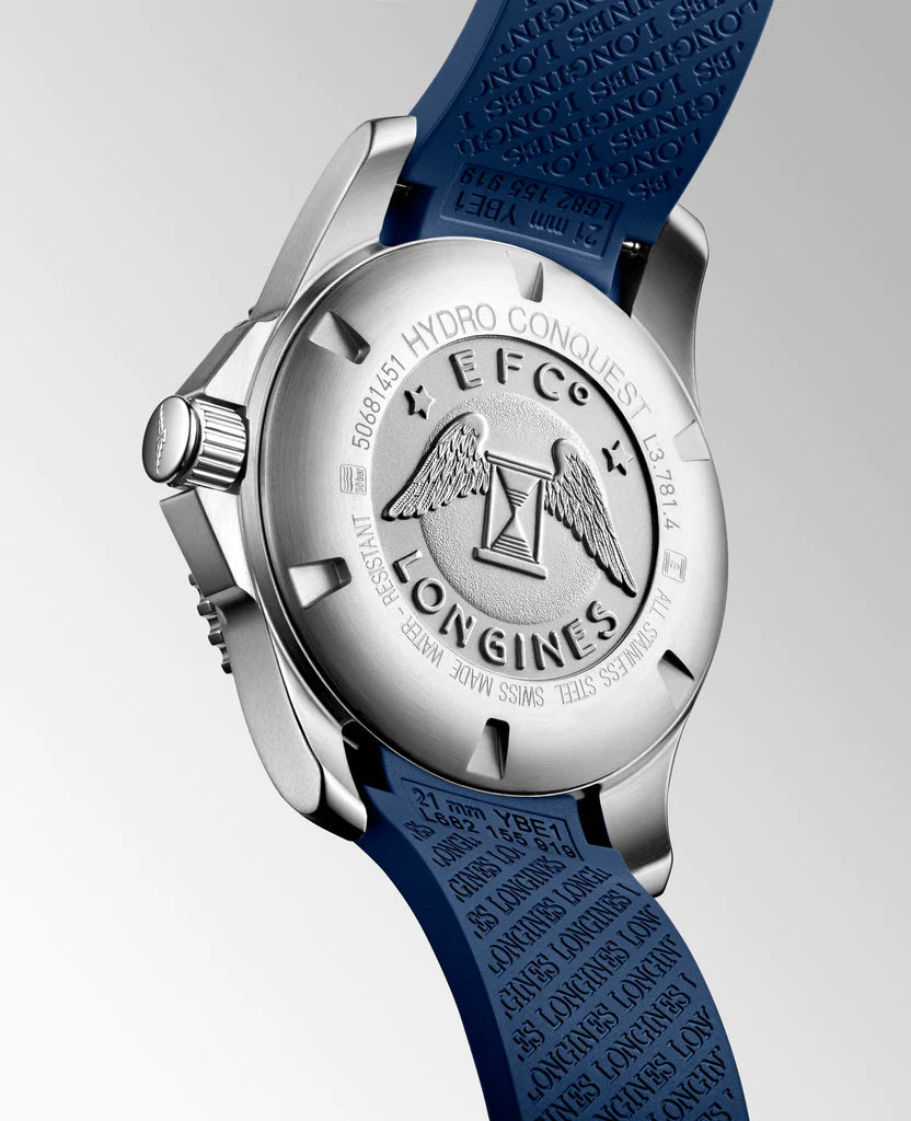 LONGINES L37814969 HydroConquest Blue Strap Automatic 41mm Men's Watch - mzwatcheslk srilanka