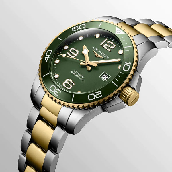 LONGINES L37823067 HydroConquest Automatic 43mm Two Tone Watch Men's Watch - mzwatcheslk srilanka