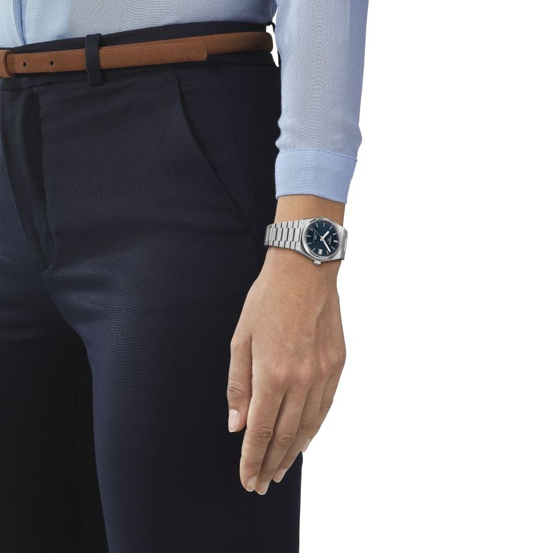 Tissot T1372071104100 PRX Powermatic 80 35mm Blue Dial Stainless Steel Men's & Women's Watch