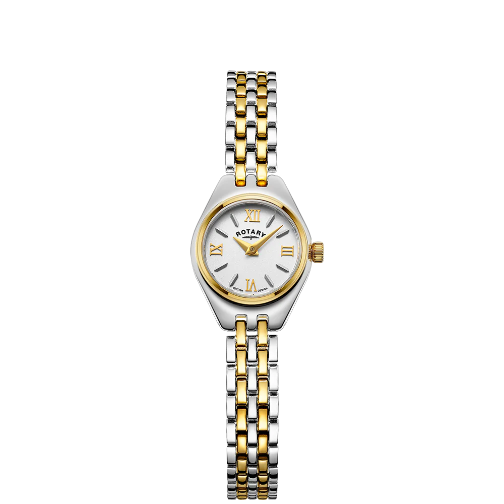 Rotary LB05126/70 Balmoral White Dial Two Tone Stainless Steel Bracelet Women's Watch