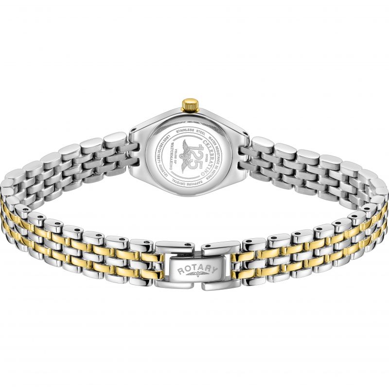 Rotary LB05126/70 Balmoral White Dial Two Tone Stainless Steel Bracelet Women's Watch