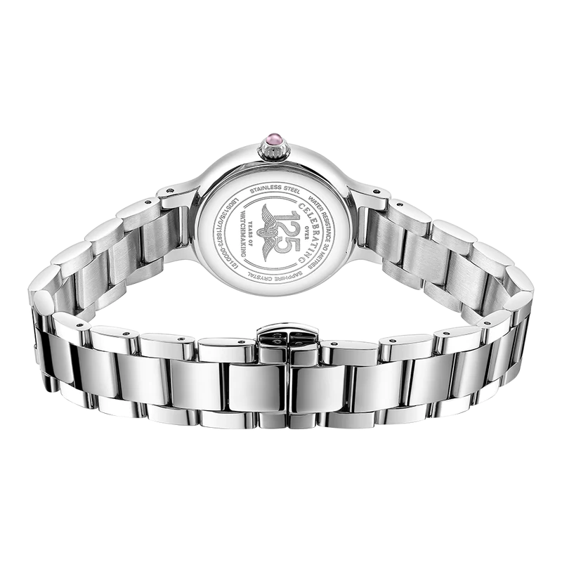 Rotary LB05135/07 Elegance Pink Mother of Pearl Dial Stainless Steel Bracelet Women's Watch