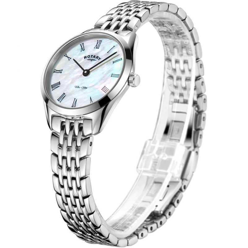 Rotary LB08010/41 Ultra Slim Silver Bracelet Women's Watch