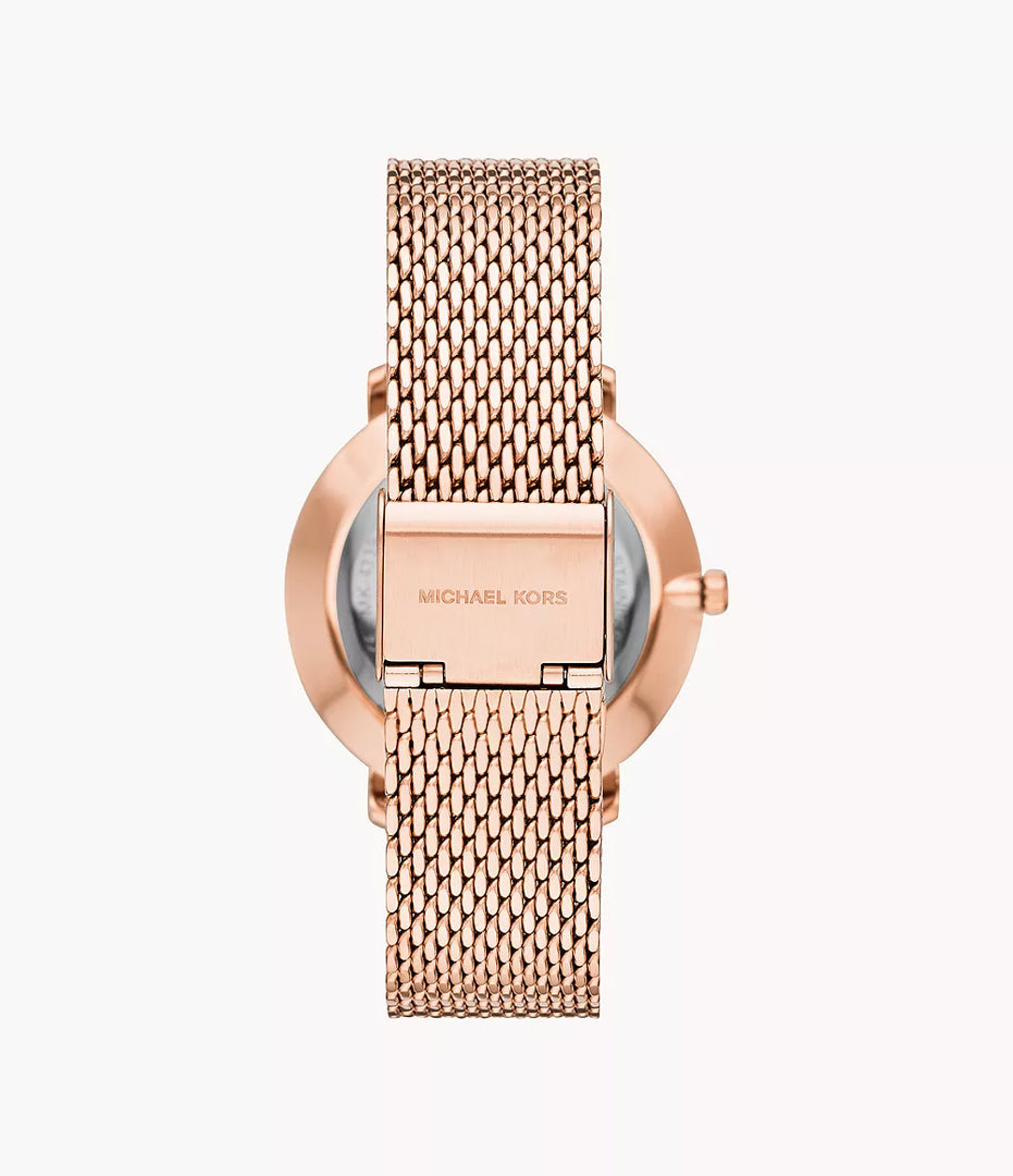 Michael Kors MK4340 Pyper Three Hand Rose Gold Tone Steel Women's Watch
