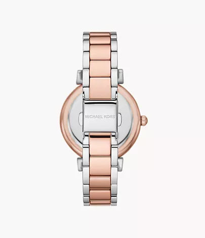 Michael Kors MK4616 Abbey Three Hand Two Tone Stainless Steel Women's Watch