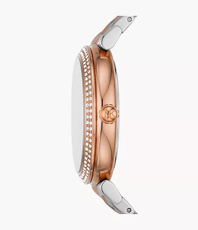 Michael Kors MK4616 Abbey Three Hand Two Tone Stainless Steel Women's Watch