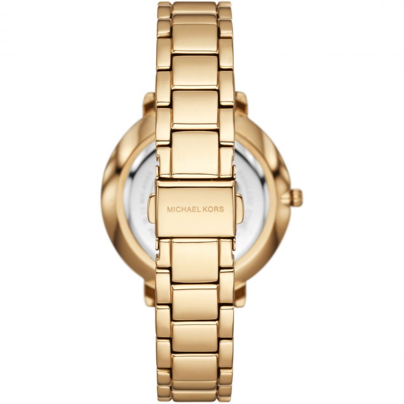 Michael Kors MK4666 Pyper White Stone Set Dial Gold PVD Steel Bracele Women's Watch