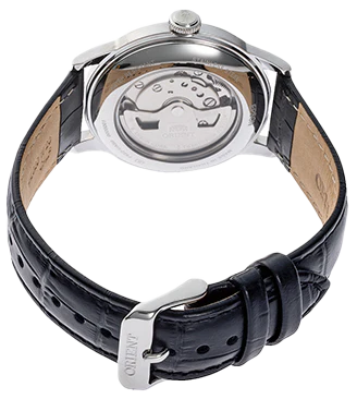 Orient RA-AP0101B Bambino Small Seconds Black dial 38mm Automatic Leather Strap Men's Watch