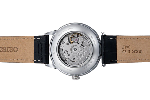 Orient RA-AP0101B Bambino Small Seconds Black dial 38mm Automatic Leather Strap Men's Watch