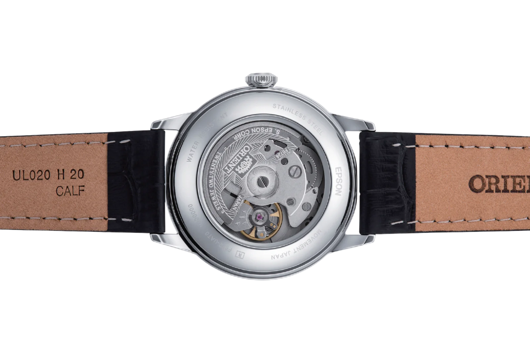 Orient RA-AC0M02B10B Bambino Mechanical 38mm Black Dial Black Leather Men's Watch