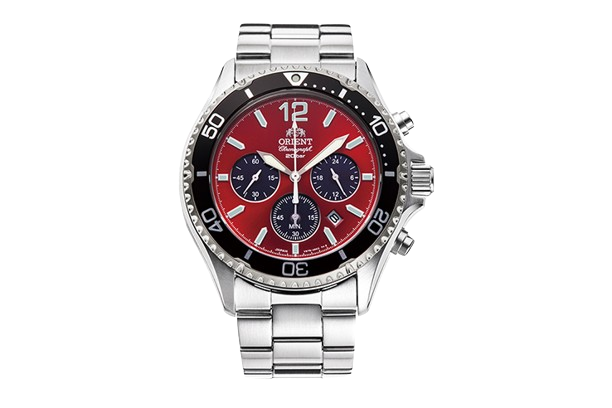 ORIENT RA-TX0206L MAKO Solar Quartz Sports Stainless Steel Chronograph Men's Watch