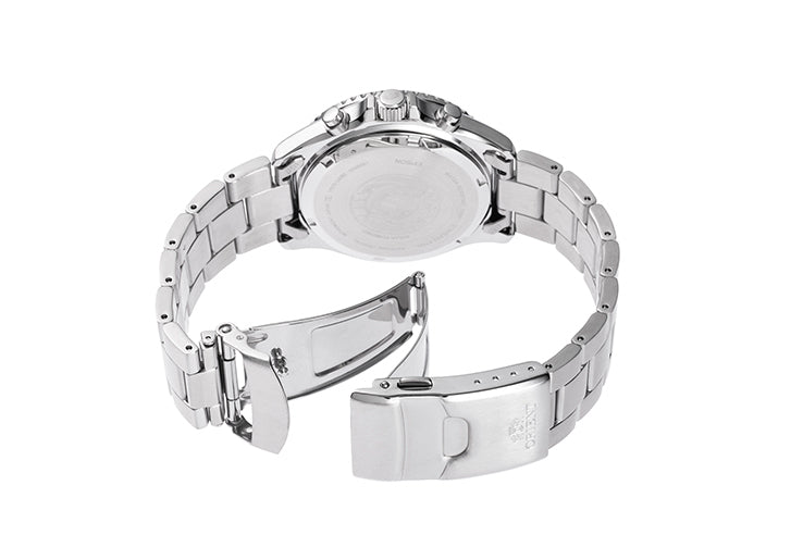 ORIENT RA-TX0206L MAKO Solar Quartz Sports Stainless Steel Chronograph Men's Watch