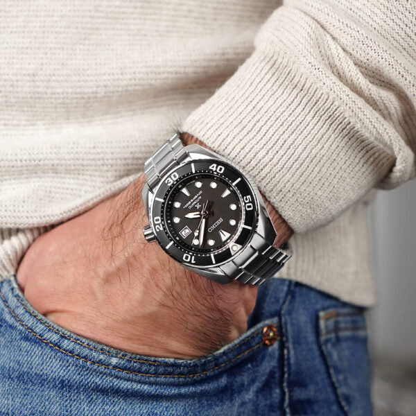 Seiko SPB101J1 Prospex Automatic Sumo Stainless Steel Bracelet Black Dial Men's Watch