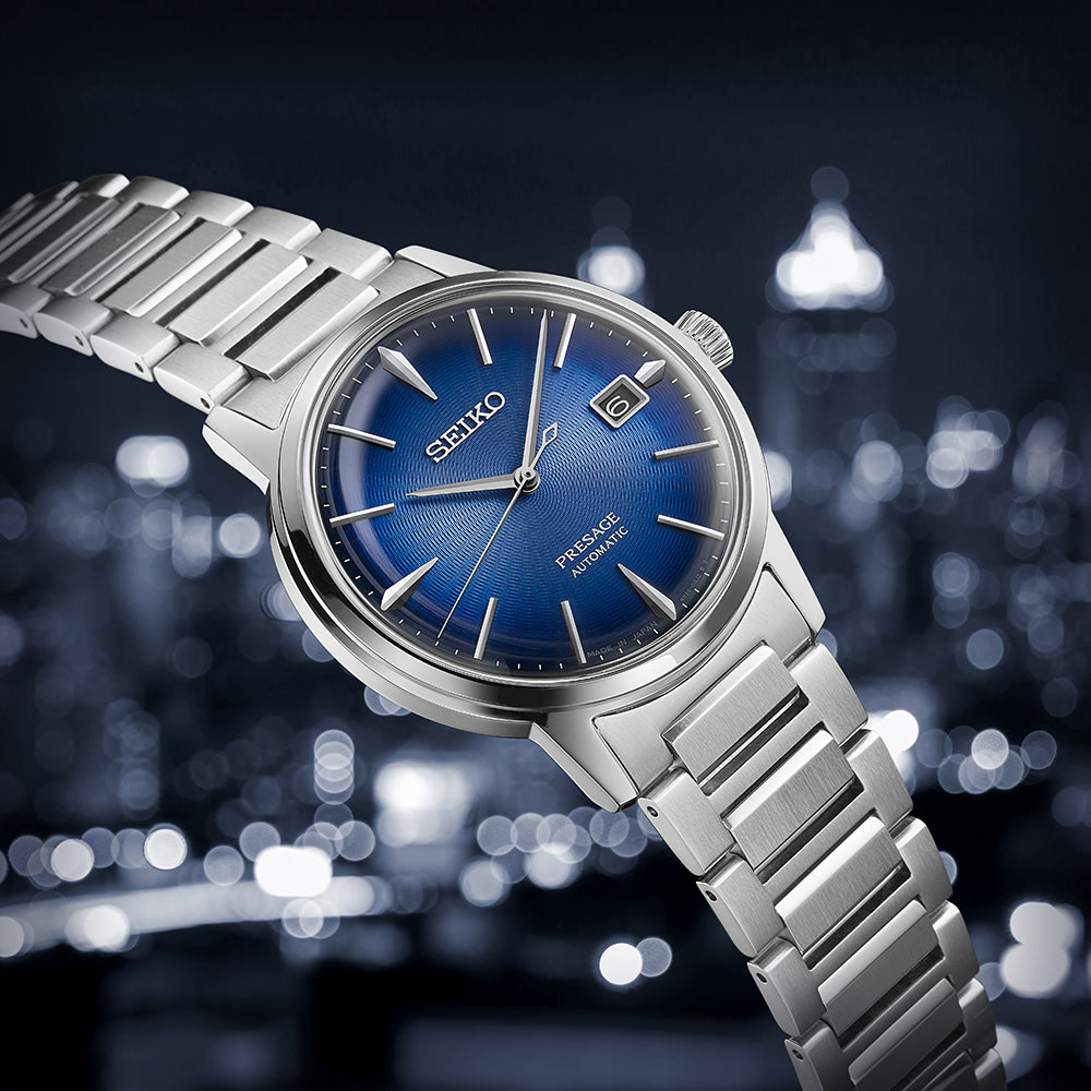 Seiko SRPJ13J1 Presage Cocktail Time The Aviation Automatic Men's Watch