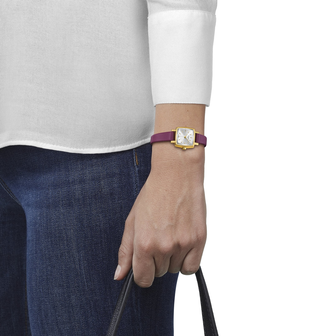 Tissot T0581093603103 Lovely Square Summer Set (20mm) Gold PVD Women’s Watch - mzwatcheslk srilanka