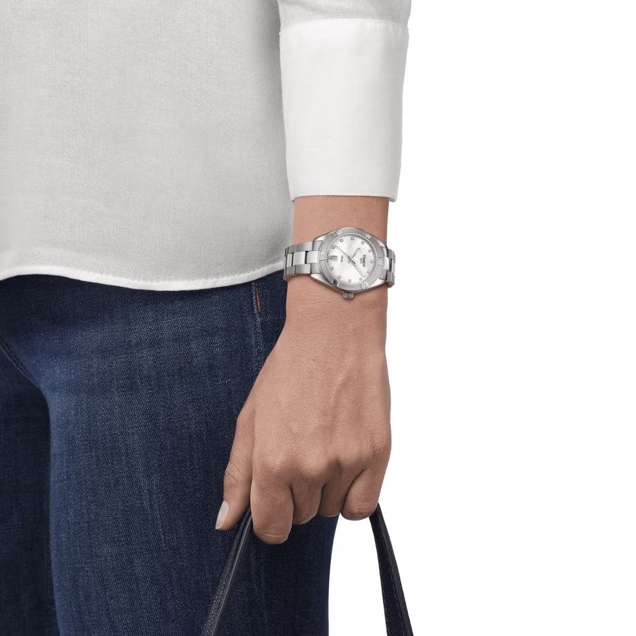 Tissot T1019101111600 PR 100 Sport Chic Diamond 36mm Mother of Pearl Dial Stainless Steel Women's Watch