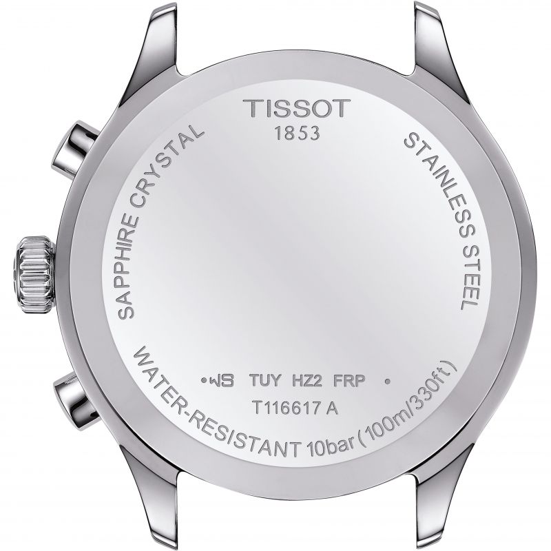 Tissot T1166171609200 Chrono XL Classic 45mm Green Dial Brown Leather Chronograph Strap Men's Watch