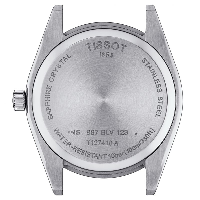 Tissot T1274101105100 Gentleman Stainless Steel Bracelet Black Dial Men's Watch - mzwatcheslk srilanka