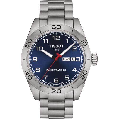 Tissot T1314301104200 PRS 516 Powermatic 80 Blue dial Stainless Steel Bracelet Men's Watch