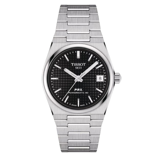 Tissot T1372071105100 PRX Powermatic 80 35mm Black Dial Stainless Steel Men's & Women's Watch