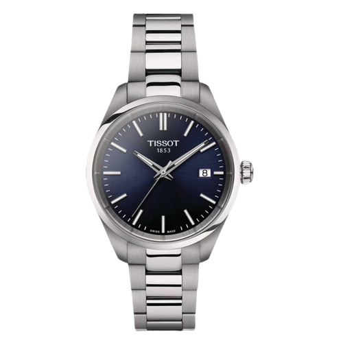 Tissot T1502101104100 PR 100 34mm Blue Dial Stainless Steel Bracelet Women's Watch