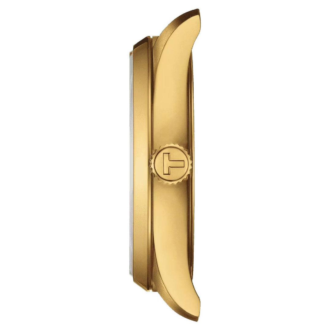 Tissot T1502103302100 PR 100 34mm Gold Dial Gold Tone Stainless Steel Bracelet Men's & Women's Watch