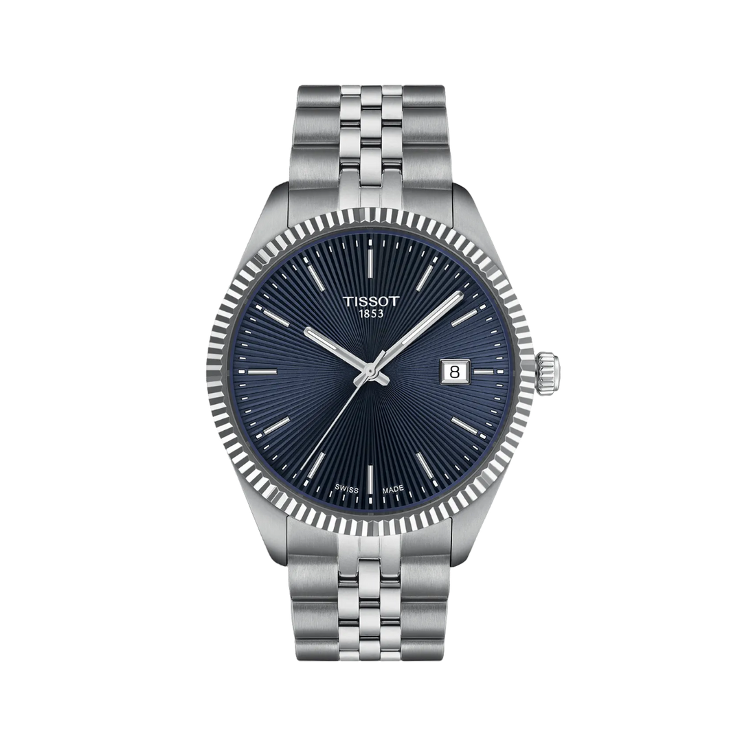 Tissot T1564101104100 Ballade 40mm Blue Dial Stainless Steel Bracelet Men's Watch