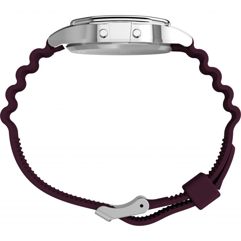 Timex TW2V41300 80 Burgundy Digital Display Burgundy Resin Strap Men's Watch - mzwatcheslk srilanka
