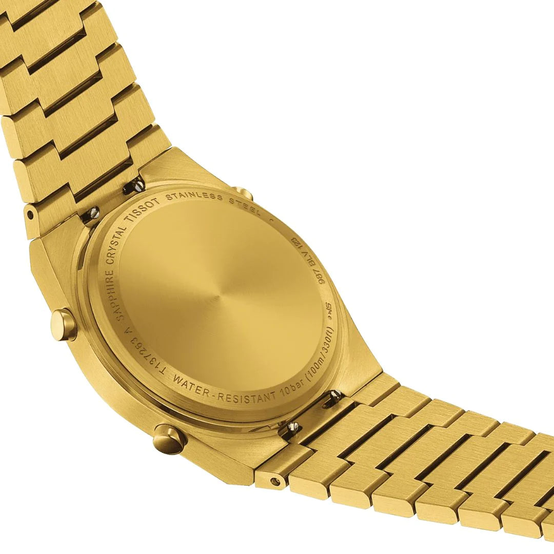 Tissot T1372633302000 PRX Digital 35mm Digital Dial Gold Tone Stainless Steel Men's & Women's Watch