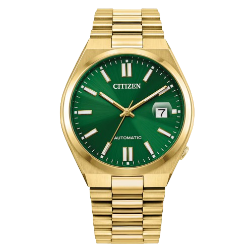 Citizen NJ0152-51X Tsuyosa Automatic Sunray Green Dial Gold Tone Stainless Steel Men’s Watch