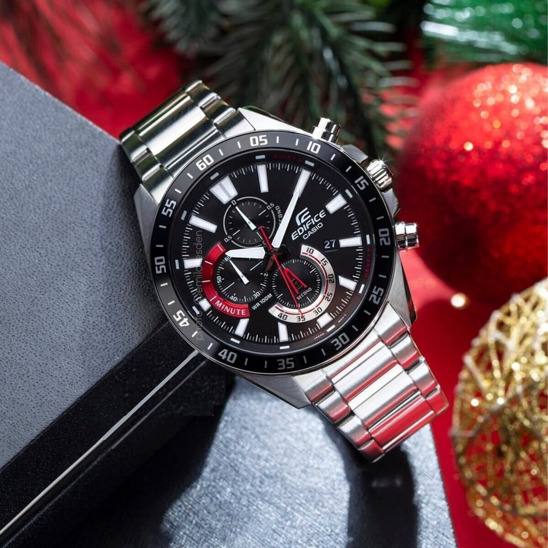 Casio EFV-620D-1A4V Edifice Standard Chronograph Stainless Steel Mens Watch