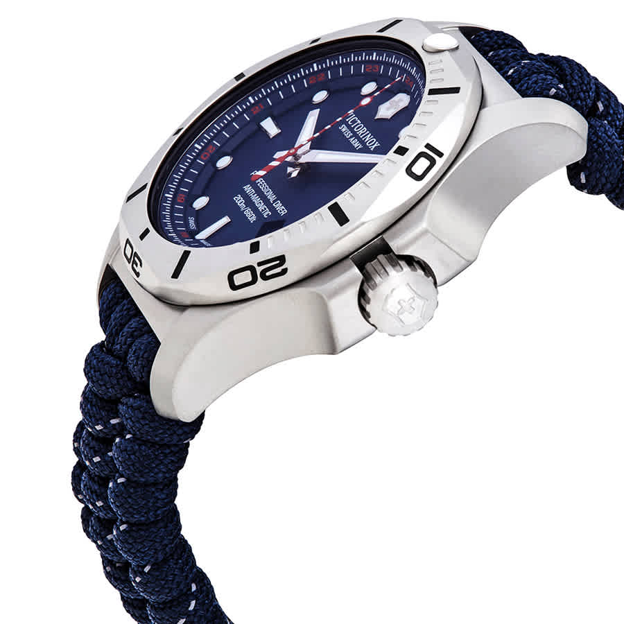 Victorinox Swiss Army 241843 I.N.O.X Professional Diver Blue Strap Men's Watch - mzwatcheslk srilanka