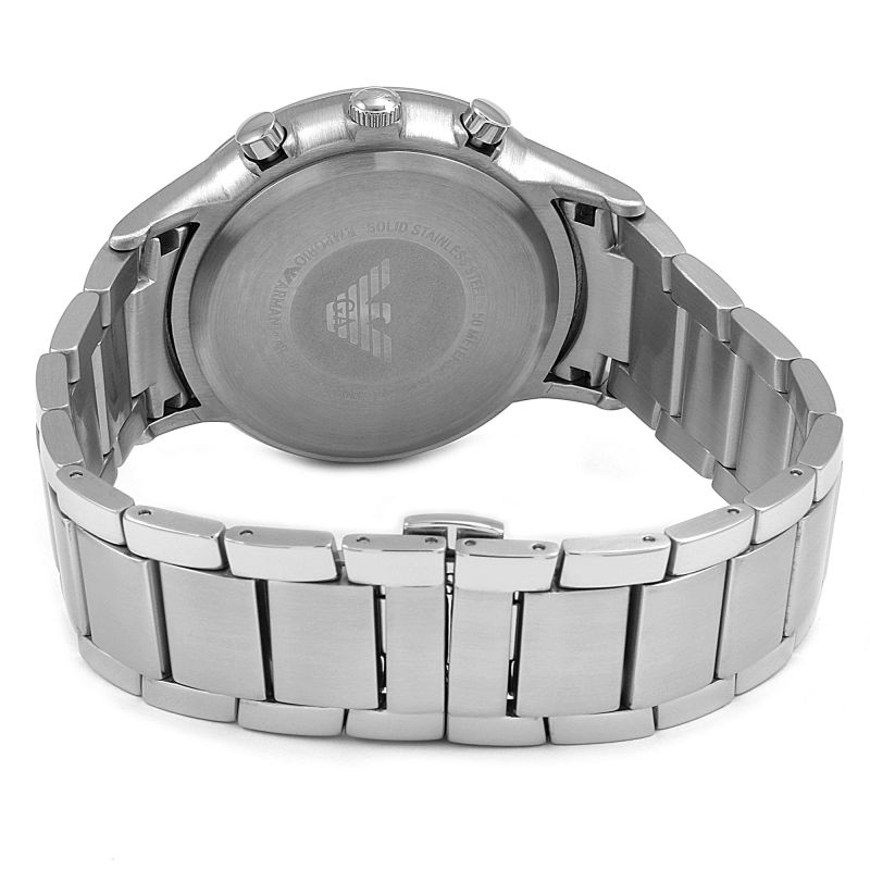 Emporio Armani AR2448 Blue Chronograph Dial Stainless Steel Bracelet Men's Watch