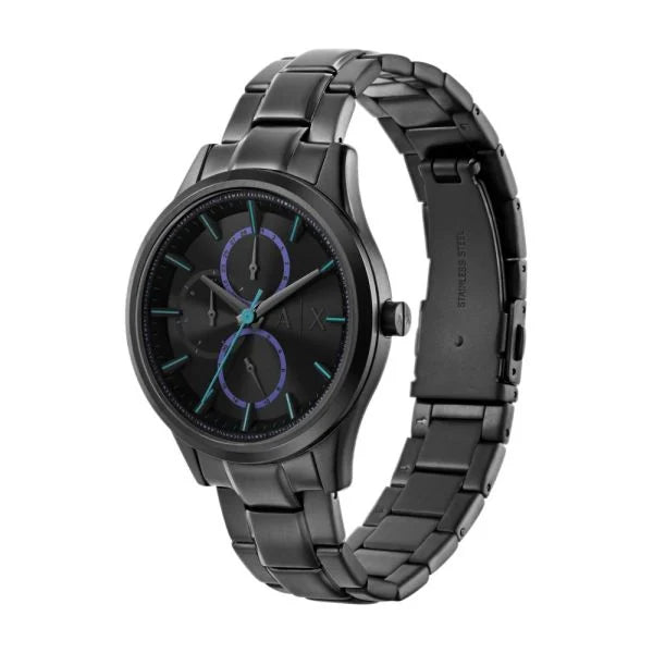 Armani Exchange AX1878 42mm Black Dial Black Stainless Steel Bracelet Men's Watch